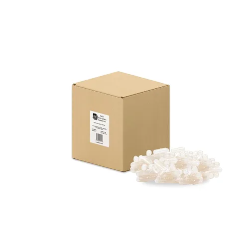 Miniatura 12 de Cápsulas vacías tamaño 3 – Gelatina transparente – 500 unidades – Se adapta a la bandeja de llenado de cápsulas – Tapas de gel de carne de res