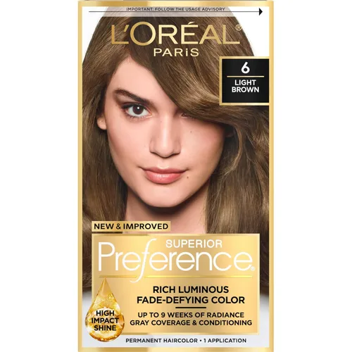 Miniatura 63 de L'Oreal Paris Superior Preference - Tinte permanente luminoso que desafía la decoloración, tinte para el cabello hasta 9 semanas de resplandor, 5C