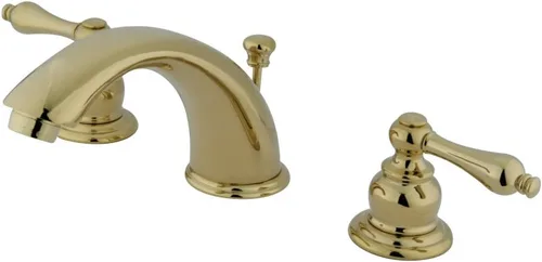 Miniatura 16 de Kingston Brass KB979AL - Grifo victoriano de baño extendido, centro ajustable de 8 pulgadas, níquel cepillado/latón pulido brushed nickel/polished