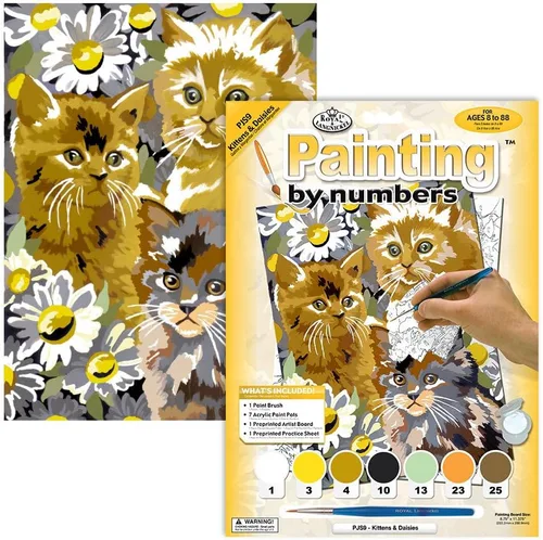 Miniatura 6 de Royal & Langnickel Pintura por números Junior Pequeño Kit de actividades artísticas, cachorro salchicha (PJS51)