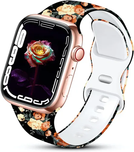 Miniatura 18 de Correa deportiva compatible con correas de Apple Watch de 1.93, 1.77, 1.73, 1.65, 1.61, 1.57, 1.49 y 1.45 pulgadas para mujeres, de silicona
