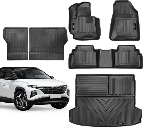 Alfombrillas personalizadas para Hyundai Tucson 2022, 2023, 2024, 2025, 2026, juego completo de alfombrillas de protección de goma TPE para todo