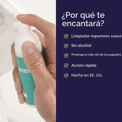 Miniatura 4 de Limpiador de juguetes Hello Cake, limpiador de juguetes para adultos con bomba de fácil uso, limpiador espumoso natural suave, sin fragancias