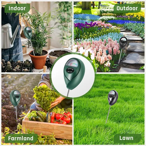 Miniatura 6 de Medidor de humedad para plantas, medidor de agua para plantas, medidor de humedad del suelo para plantas de casa para jardín, césped, granja, uso