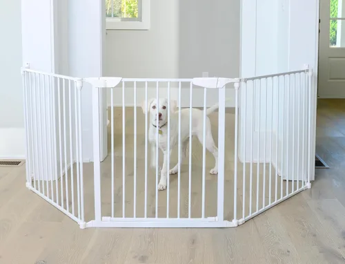 Miniatura 5 de Cardinal Gates EX100 XpandaGate - Puerta extensible para bebé, puerta extra ancha para perros, puerta de seguridad ajustable para niños y mascotas