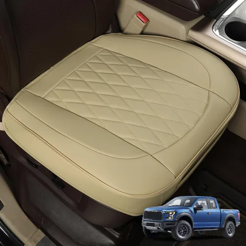 Miniatura 14 de GIANT PANDA 1 funda de asiento delantero de automóvil, protector de asiento de automóvil de piel sintética para el 95% de los vehículos, se adapta