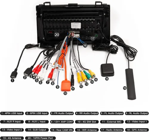 Miniatura 8 de Estéreo de coche Apple CarPlay con DSP, ViaBecs Radio táctil de 10.2 pulgadas de 6GB 128GB para Toyota Highlander 2008-2013, Unidad principal que