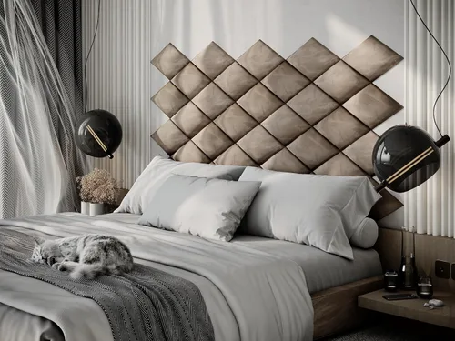 Miniatura 23 de Paneles de arte acústicos decorativos de terciopelo suave para pared, azulejos absorbentes e insonorizantes ecoamortiguadores, tablones suaves Blanco