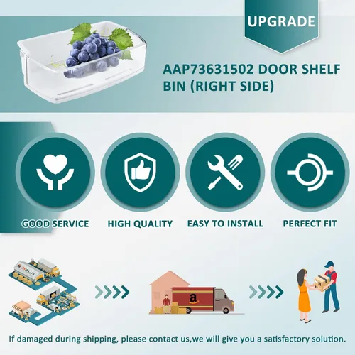 Miniatura 7 de AAP73631502 - Estante de repuesto para puerta de refrigerador, compatible con Ken-More L-G Elite Refrigerador Shelf Replacement-LFX28968ST
