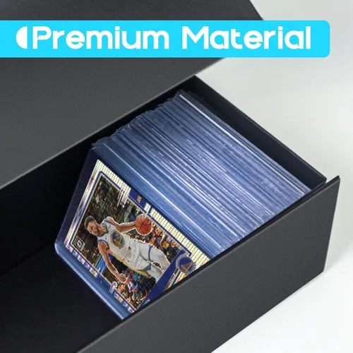 Miniatura 4 de Vowcarol Caja de almacenamiento para tarjetas coleccionables, caja de almacenamiento de carga superior, caja de pasatiempos para 800 tarjetas, 1