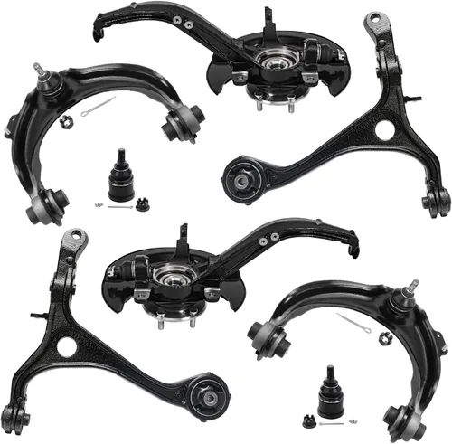 Miniatura 157 de Detroit Axle - Kit de brazos de control de extremo delantero de 8 piezas para Dodge Dakota 00-04, Durango 00-03, 4 brazos de control superior e