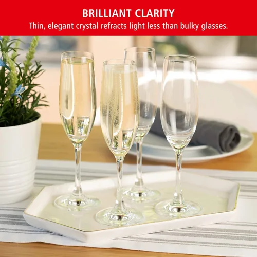 Miniatura 3 de Spiegelau Copas de Champán para Amantes del Vino, Juego Elegante de Copas de Champán de Cristal para Regalo, Perfecto para Prosecco, Rosa Espumoso