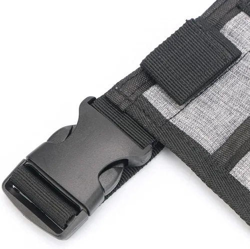 Miniatura 7 de Herramienta de jardinería Riñonera Cinturón ajustable Herramienta Delantal Organizador con 8 bolsillos Bolsa colgante Cinturón de herramientas (gris)
