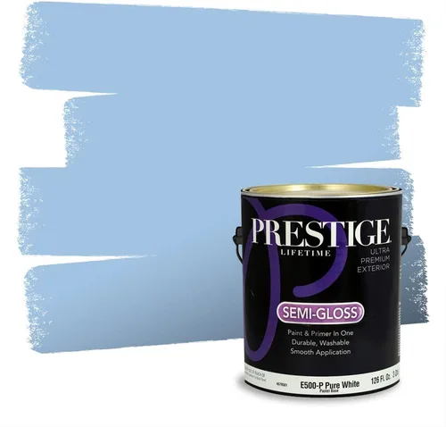 Miniatura 213 de Pintura Exterior + imprimación PRESTIGE, todo-en-uno, 1 galón, acabado mate, color comparable al Valspar* Royal Gray* VS151-Gris real