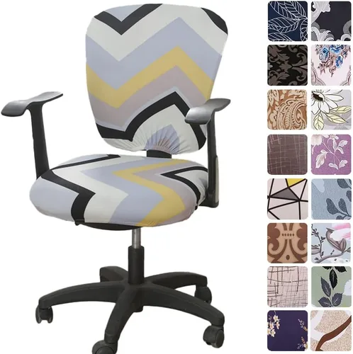 Miniatura 31 de Melaluxe - Funda para silla de oficina de computadora, funda universal protectora y elástica, cubierta elástica para silla giratoria