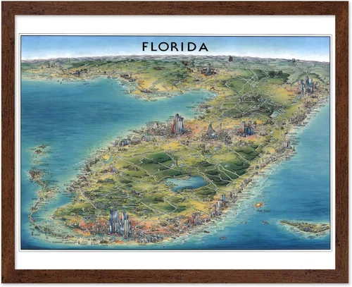 Miniatura 15 de Poster Master Póster retro de viaje con mapa monumental vintage de Florencia, arte italiano, gran regalo para hombres, mujeres, amantes