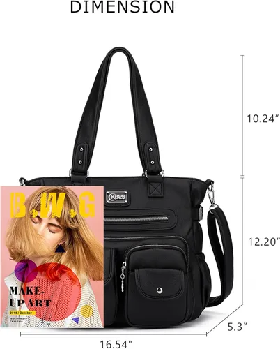 Miniatura 2 de Monederos grandes para mujer, bolsos de hombro para mujer