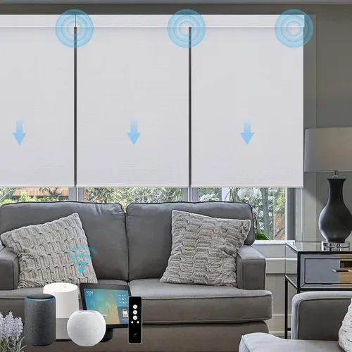 Miniatura 39 de SmartWings Persianas motorizadas con control remoto para ventanas, persianas enrollables Matter 100% opacas, automáticas, eléctricas inteligentes