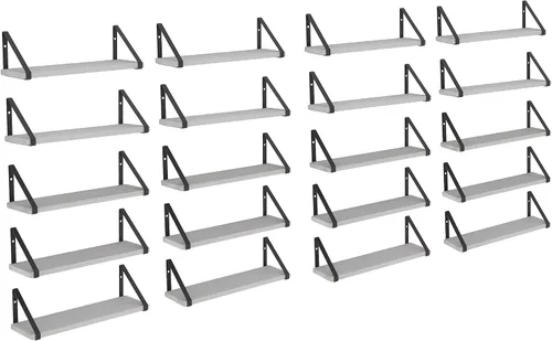 Miniatura 9 de Wallniture Ponza - Estante flotante de pared de 17 x 4.5 pulgadas, estantes pequeños de madera para almacenamiento en la pared, estante montado