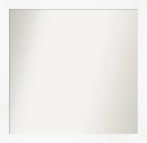 Miniatura 157 de Amanti Art Espejo de baño blanco para sobre el fregadero, 24 x 24 pulgadas, hecho a medida, espejo de tocador cuadrado blanco estrecho, marco