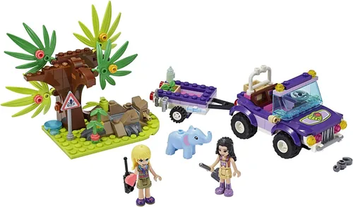 Miniatura 5 de LEGO Friends Baby Elephant Jungle Rescue 41421 Kit de construcción de aventura; juego de rescate de animales que viene con un camión de juguete