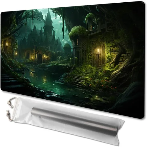 Miniatura 40 de MTG - Tapete de juego tamaño 24 x 14 pulgadas, bolsas de almacenamiento gratuitas, respaldo antideslizante, impresión, ideal para entusiastas