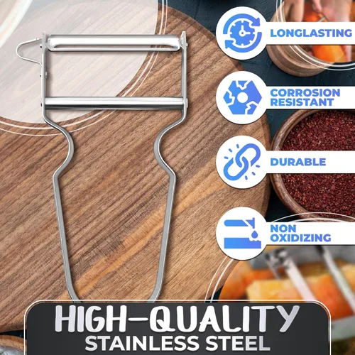 Miniatura 3 de Peladores de verduras para juego de cocina, pelador de frutas, pelador de verduras multifunción de acero inoxidable, pelador de papas, triturador
