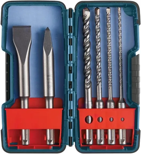 Miniatura 18 de Bosch HCK001 Juego de brocas para martillo rotativo SDS-Plus Bulldog de 7 piezas