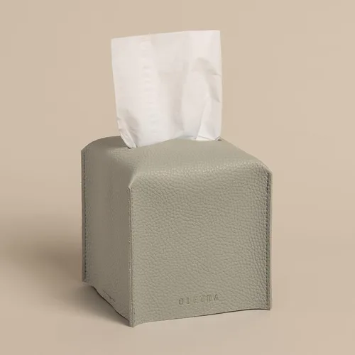 Miniatura 11 de OLETHA Funda cuadrada para caja de pañuelos, decoración estética de escritorio para habitación, hogar y oficina, soporte para cajas de pañuelos