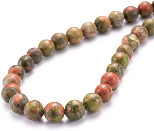 Miniatura 30 de BEADIA Cuentas redondas de piedra natural de jade de amazonita semipreciosas sueltas para hacer joyas 6MM 61PCS Amazonita Jade