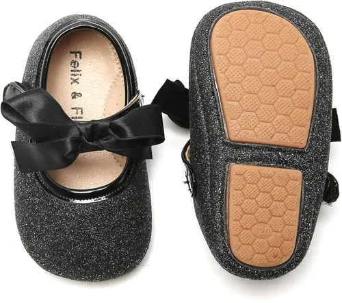 Miniatura 13 de Felix & Flora Zapatos de bebé de suela suave - Zapatos de bebé para caminar, mocasines, suela de goma, zapatos de cuna
