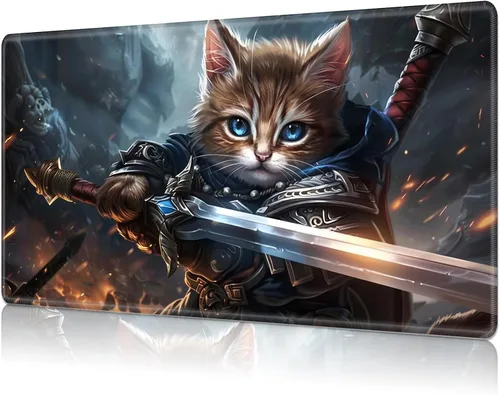 Miniatura 11 de Tapete de juego para MTG Card Playmat con zona, tapete de juego para MTG TCG de 24 x 14 pulgadas, tapete de juego antideslizante para tablero