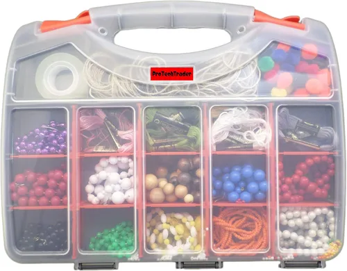 Miniatura 7 de Estuche organizador de almacenamiento de doble cara de lujo con 36 compartimentos, se utiliza como caja de aparejos, caja de herramientas