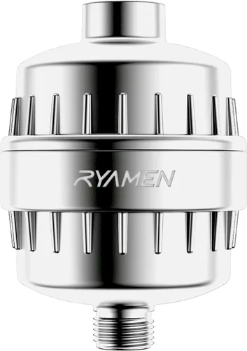 Ryamen Filtro de Ducha de Alta Resistencia, Filtro de Agua de Ducha, Filtro de Cabezal de Ducha de 99% de Eliminación para Agua Dura, Metales