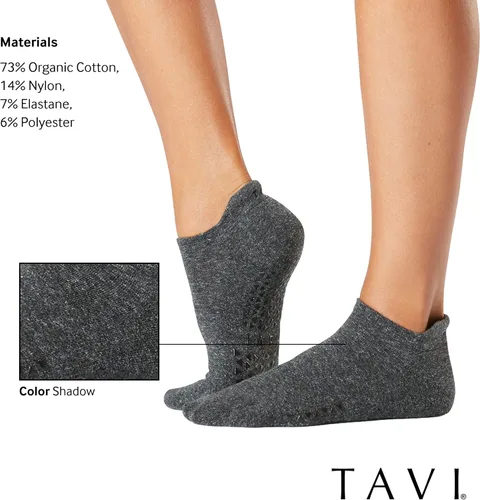 Miniatura 28 de TAVI - Calcetines de agarre inteligente para mujer, pilates, pantuflas, yoga y ballet, barre