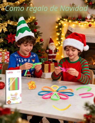 Miniatura 9 de Paquete de 10 Juguetes Sensoriales para Niños – Cuerdas Sensoriales Elásticas Extra Gruesas Mejoradas para Autismo, TDAH, Ansiedad – Caja de Regalo