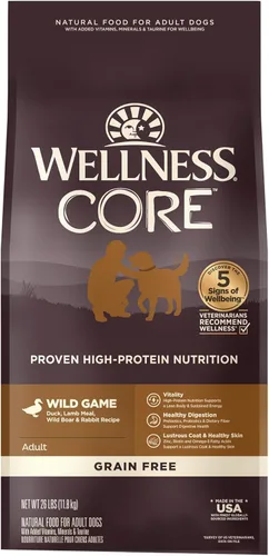 Miniatura 17 de Comida seca para perro sin granos Wellness Core Natural , Marrón/Naranja