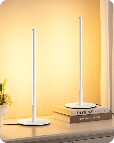 Miniatura 12 de EDISHINE Lámpara de Mesa LED Mejorada, Lámpara de Cabecera Regulable sin Escalones con 3 Temperaturas de Color, Lámpara de Mesita de Noche Moderna