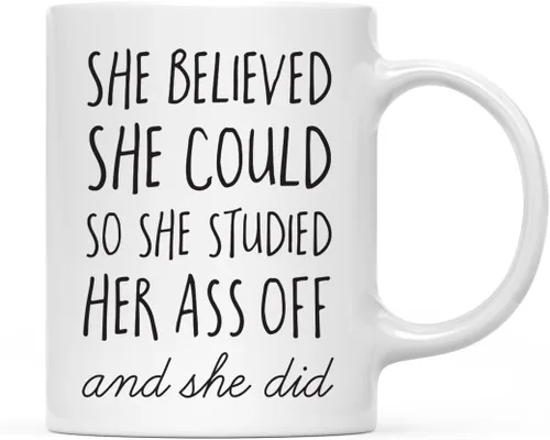 Miniatura 40 de Andaz Press Taza de café personalizada de 11 onzas, regalo de graduación Olivia 2026 (taza de 2 caras), paquete de 1, incluye caja de regalo, tazas