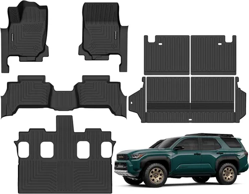 Miniatura 15 de Alfombrillas para Honda Civic Gas Sedan 2006-2011, alfombrilla mejorada para maletero para todo tipo de clima, revestimientos de suelo TPE