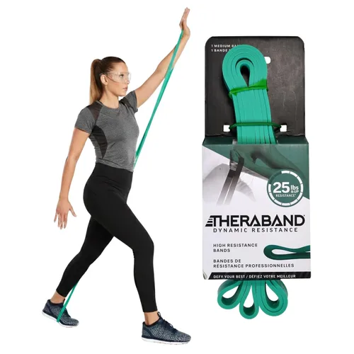 Miniatura 15 de THERABAND High Resistance Band - Elastic Super Bands for Improving Flexibility, Injury Rehab, & Full Body Workouts - Heavy Duty Stretch Bands for