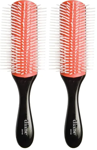 Miniatura 8 de Cepillo de Peinado de Clavijas de Nailon Diane para Desenredar, Separar, Dar Forma y Definir el Cabello Húmedo Grueso o Rizado, Se Desliza a Través