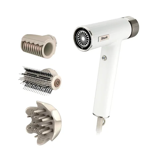Miniatura 13 de Shark SpeedStyle Pro Flex HD543PL - Sistema de secador de pelo de alta velocidad de rendimiento profesional con protector de cuero cabelludo