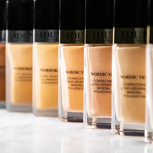 Miniatura 3 de IDUN Minerals Liquid Nordic Veil Foundation – Cobertura completa y sin poros, larga duración, acabado mate suave, purificada y segura para pieles