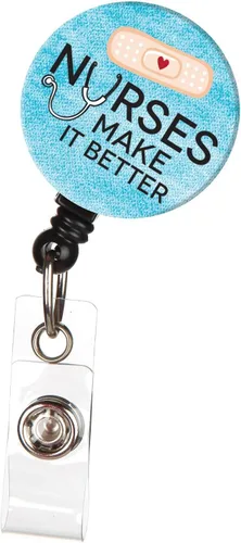 Miniatura 25 de ID Avenue Portatarjetas retráctil de 32 pulgadas, carretes retráctiles para enfermeras, médicos, profesores, estudiantes, trabajadores de oficina