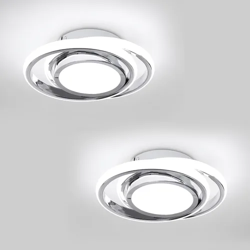 Miniatura 13 de CANEOE Lámpara de Techo LED Pequeña y Moderna, Dorada Redonda, Accesorios de Luz de Pasillo para Techos, Lámparas de Techo Interiores para Pasillo