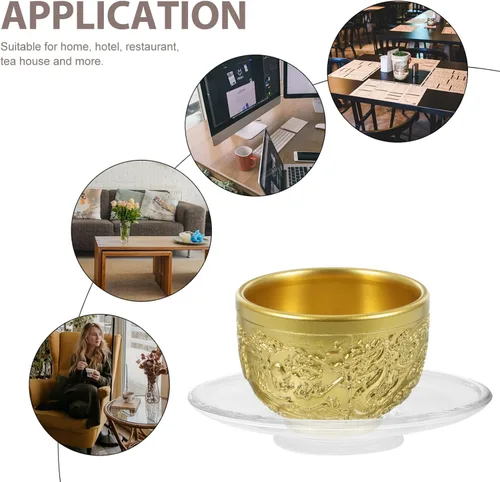 Miniatura 5 de jojofuny Platillos de vidrio de té, 2 unidades, platos de canapé de vidrio transparente, platillos redondos para servir galletas, aperitivos