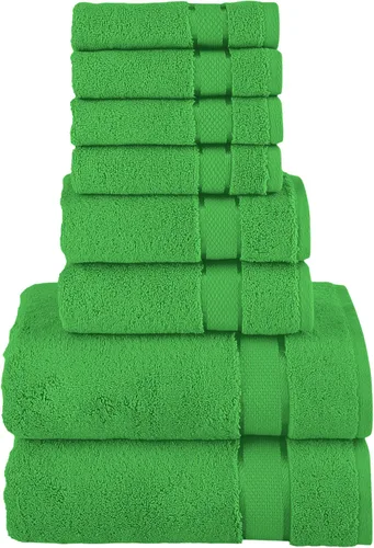 Miniatura 37 de Elegant Comfort Juego de 8 toallas de algodón de alta calidad, incluye 4 toallas pequeñas, 2 toallas de mano y 2 toallas de baño, 100% algodón
