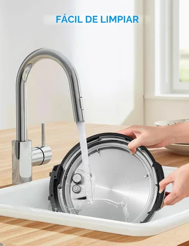 Miniatura 5 de Midea Olla a presión eléctrica 12 en 1, 8 cuartos, 12 preajustes, olla de cocción lenta programable multifuncional, olla arrocera, vaporera, sartén
