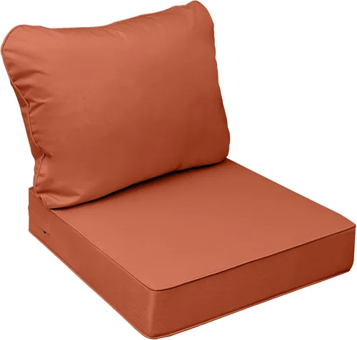 Miniatura 43 de AAAAAcessories Cojines de asiento para exteriores, resistentes a la decoloración, cojines de repuesto impermeables para muebles de patio, 21 x 21 x